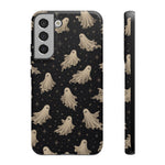 Vintage Ghost Pattern phone case | Halloween spooky stars design