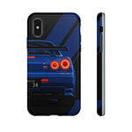 R34 Skyline Afterburner Rear GT-R Tough Phone Case for JDM Fans
