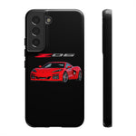 Red C8 Z06 Illustration Phone Case for Vette Owners | Tough Cover