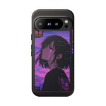 Melancholy Anime Girl Phone Case Vaporwave Tough Case