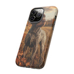 German Wirehaired Pointer Autumn Art Tough Phone Case
