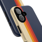 Retro Rainbow Stripe Phone Case | Tough Phone Case
