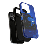 Blue Mustang Art Phone Case, GT500 American Muscle Car Tough Cover for Men
