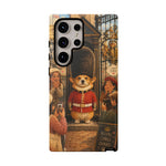 Corgi Royal Guard phone case | Cute British corgi soldier illustration