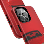 Red Miata Phone Case, NA MX5 90s JDM Roadster Tough Cover