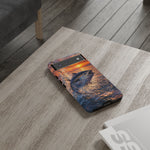 Bluefin Tuna Leaping at Sunset Fishing phone case | Tough Cover