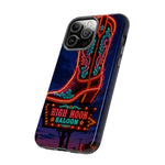 Neon Cowboy Boot phone case | High Noon Saloon design
