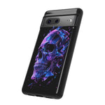 Holographic Skull Phone Case, Shattered Glass Iridescent Cover