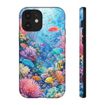 Underwater Coral Reef Phone Case | Colorful Tropical Fish Ocean Scene