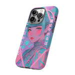 Neon Cyber Geisha phone case | Tough Case