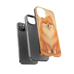 Pomeranian Tiny Fox Fluffy Art Tough Phone Case