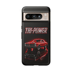 Tri-Power Classic Muscle Car GTO phone case | Retro Automotive Graphic