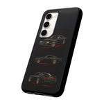 Trans Am Phone Case Black Gold, Three-View Vector Tough Cover