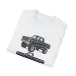 Black 1978 Chevy K10 Pickup T-Shirt | Classic Truck Illustration Tee