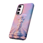 Praying Cherub Statue halo Vaporwave Aesthetic phone case