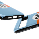 Copy of Blue Orange Number 20 Retro Racing Stripe Tough Phone Case Cover