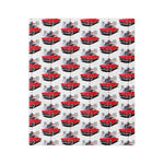 1955 Thunderbird Red Microfiber Throw Blanket Classic Car Gift