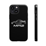 MR2 White Side Silhouette JDM Tough Phone Case Cover Gift