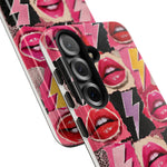 Pop Art Lips and Lightning Bolt Phone Case
