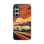 Retro Sunset Countach phone case | Sports car tough cover