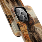 German Wirehaired Pointer Autumn Art Tough Phone Case