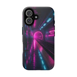 Neon Future Subway Station Tough Phone Case Cover Gift Art
