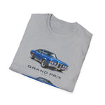 Blue 1970 Grand Prix Car T-Shirt | Classic Auto Trio Illustration