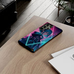 Anime Girl Phone Case Teal, Neon Kanji Calm Gradient Tough Cover