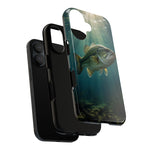 Largemouth Bass Phone Case, Sunlit Underwater Tough Cover, Gift