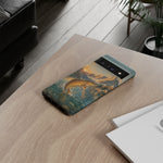 Leaping Golden Trout Lake Scene phone case | Tough Cover