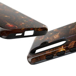 Tabby Cat on Christmas Tree phone case | Tough Case
