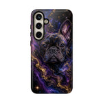 French Bulldog Galaxy Marble Art Tough Phone Case