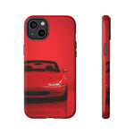 Red Miata Phone Case, NA MX5 90s JDM Roadster Tough Cover