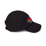 1955 Bel Air Convertible Dad Hat Classic Car Cap Adjustable Strap Red Cream