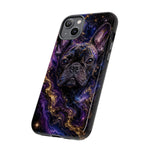 French Bulldog Galaxy Marble Art Tough Phone Case