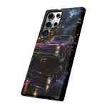 67 GTO Phone Case Purple, Rainy City Night Muscle Car Tough Cover