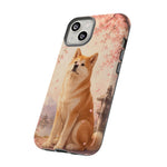 Akita Cherry Blossom Phone Case Sakura Dog Lover Gift