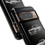 Silver Hakosuka Skyline Classic Sports Car Tough Phone Case for JDM Fans