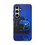 Blue Mustang Art Phone Case, GT500 American Muscle Car Tough Cover for Men
