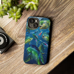 Mahi School Frenzy Phone Case Saltwater Fishing Gift for Anglers