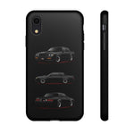 Black GNX Phone Case, Three-View Muscle Car Vector Tough Cover