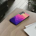 Pastel Mountain Haze Vaporwave Art Tough Phone Case