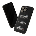 Silver Hakosuka Skyline Classic Sports Car Tough Phone Case for JDM Fans