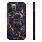 French Bulldog Galaxy Marble Art Tough Phone Case