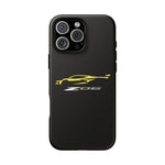 Yellow C8 Z06 Phone Case for Chevy Fans, Tough Protective Cover