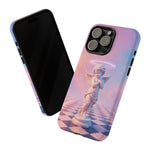Praying Cherub Statue halo Vaporwave Aesthetic phone case