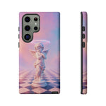 Praying Cherub Statue halo Vaporwave Aesthetic phone case