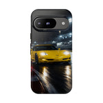 Yellow C5 Z06 Track Day Speed Art Tough Phone Case