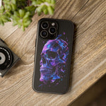 Holographic Skull Phone Case, Shattered Glass Iridescent Cover