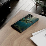 Largemouth Bass Phone Case, Sunlit Underwater Tough Cover, Gift